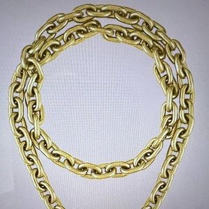 OMA The Label Hygge Necklace - double layered chain, 18k plated gold brushed